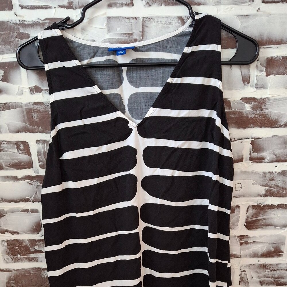 Marimekko Target Medium Sleeveless Dress Black White Monochrome Mod